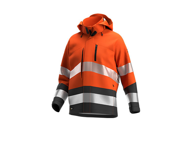 Safety Jogger 011821 SCUTI SSHELL JKT M ORANGE/DARK GREY
