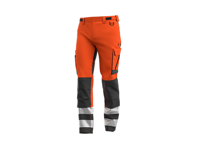 Safety Jogger 011864 SCUTI HV TROUSERS M ORANGE/DARK GREY